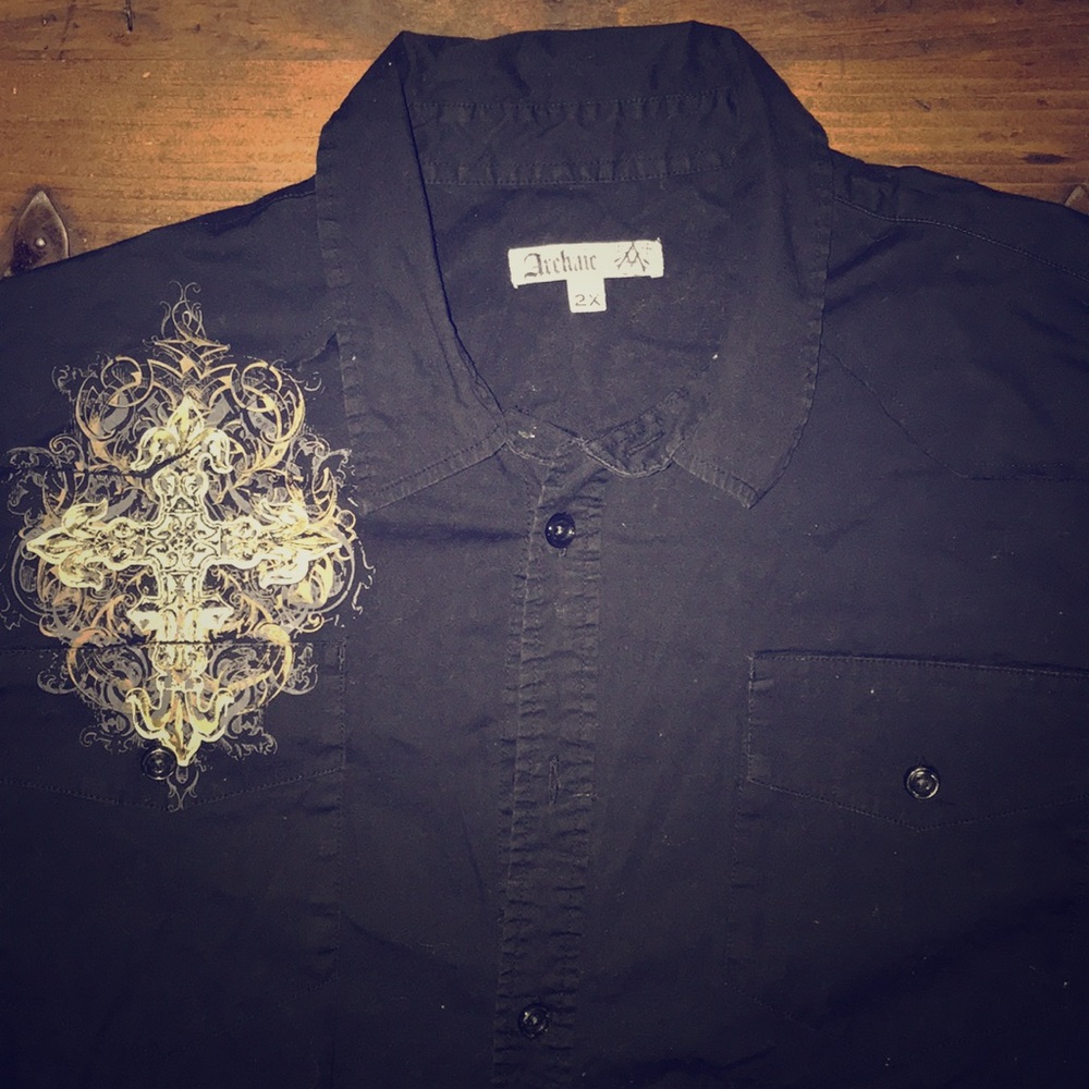 [Archaic] Men’s Black Long Sleeve Button Up